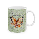 Your Wings Are Ready Butterfly Ceramic Mug, (11oz)