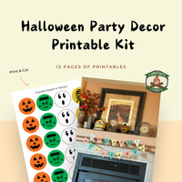 Monster Madness Halloween Party Decoration Kit Printable